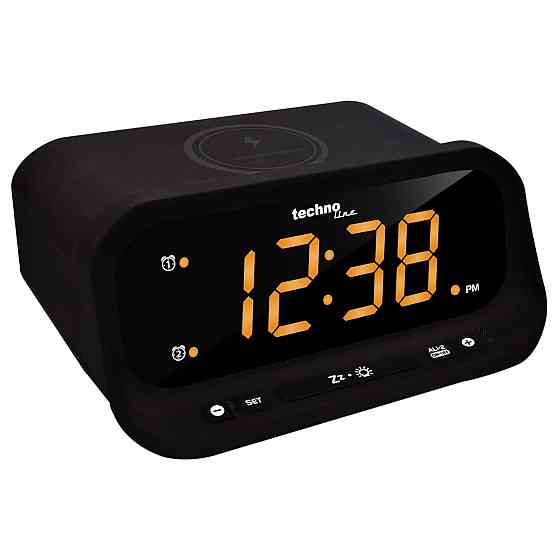 Годинник настільний Technoline WT477 Wireless Mobile Charging Black (WT477) Київ