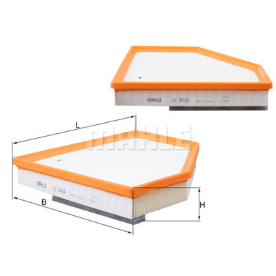 Воздушный фильтр для автомобиля Mahle LX3424 Винница - изображение 1