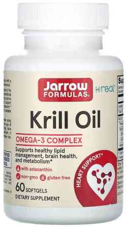 Олія криля Jarrow Formula Krill Oil 60 гелевих капсул Київ