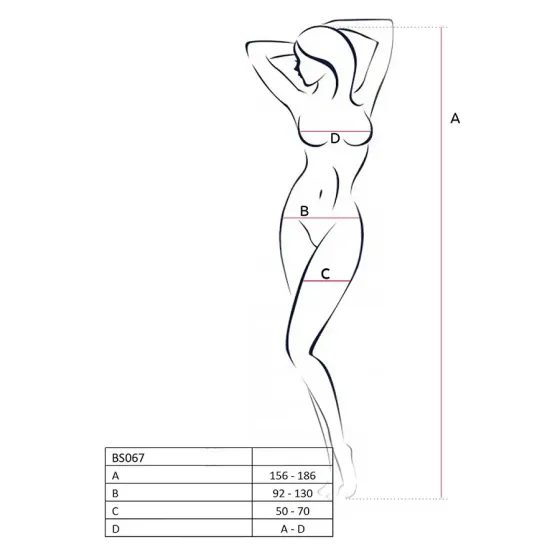 Бодістокінг Passion BS067 red, комбінезон, імітація панчох і топа на бретелях Львов