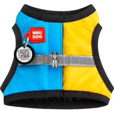 Шлея для собак WAUDOG Clothes з QR паспортом Colors of freedom XS3 (222-4020) Вінниця - фото 4