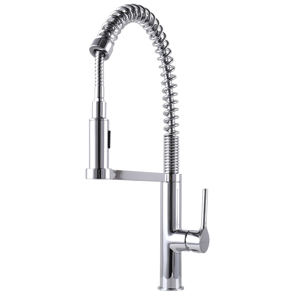 Змішувач для кухні TOPAZ SARDINIA TS-08401-H71 Гнучкий вилив на пружині, з душовою насадкою Тернопіль - фото 1