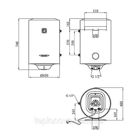 Водонагрівач Ariston PRO1 R 80 VTD 1,8K  з мокрим ТЕНом 3201814 Чернівці