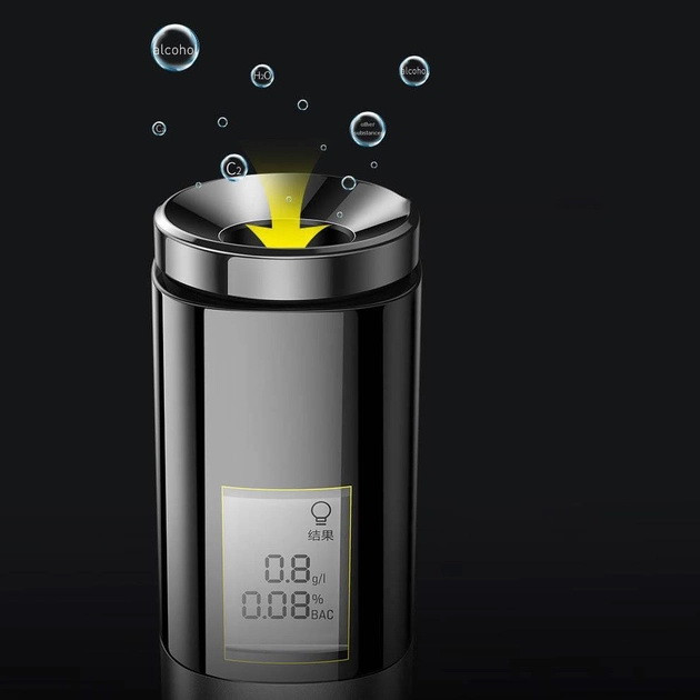 Алкотестер Baseus Digital Alcohol Tester CRCX-01 130 мА·год (Чорний) Миколаїв - фото 9