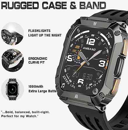 Смартгодинник: G68 PRO. NFC. 3D-меню. 1000mAh. LED-ліхтарик. Київ