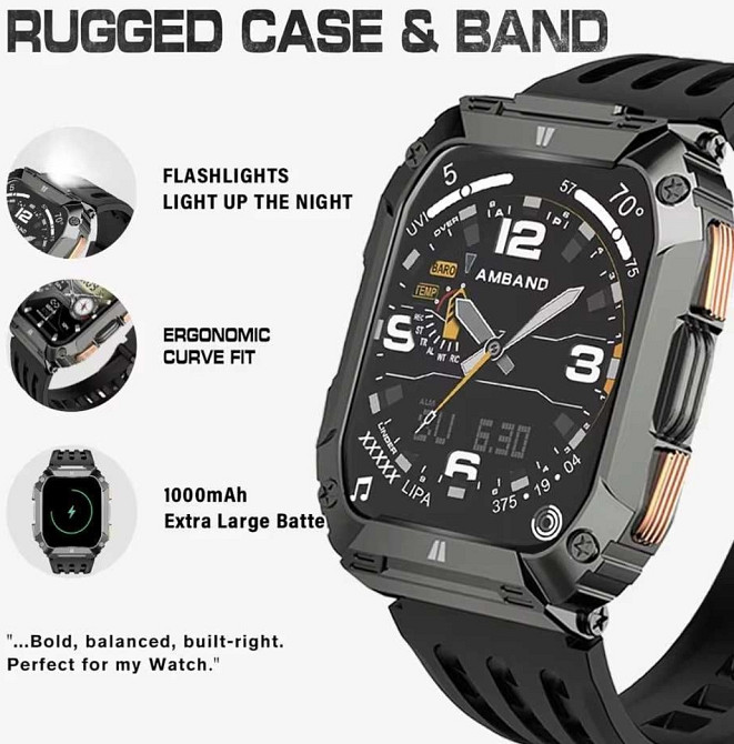 Смартгодинник: G68 PRO. NFC. 3D-меню. 1000mAh. LED-ліхтарик. Київ - фото 2