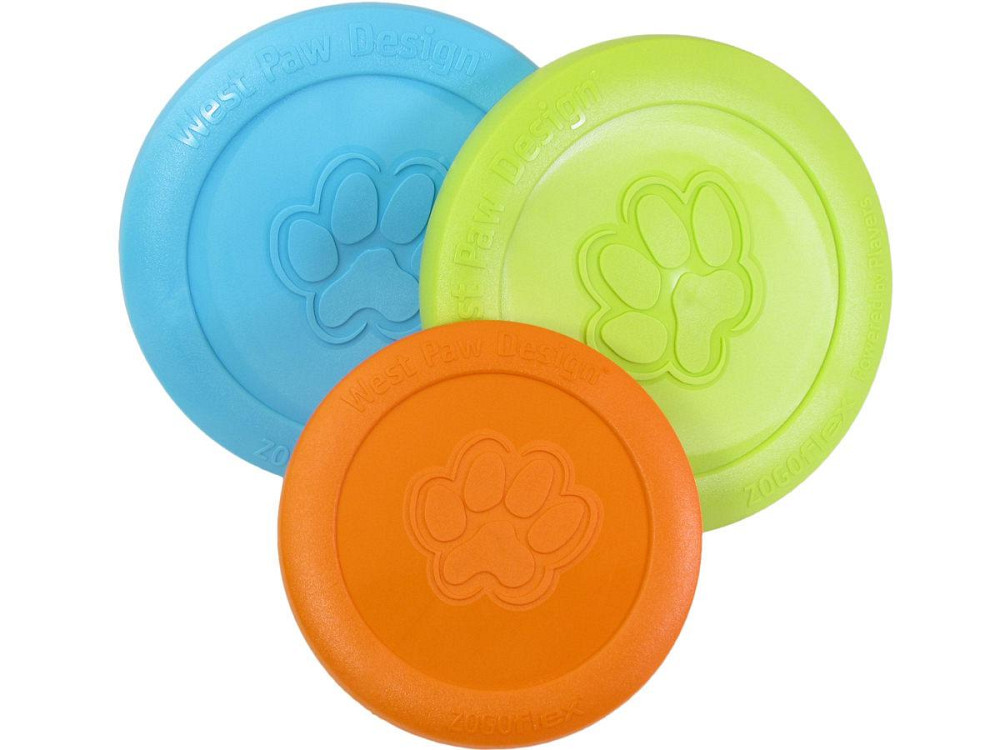 West Paw Zisc Flying Disc (Вест Пав Зиск) іграшка для собак фрізбі Великий - 22 см, Оранжевий Запоріжжя - фото 6