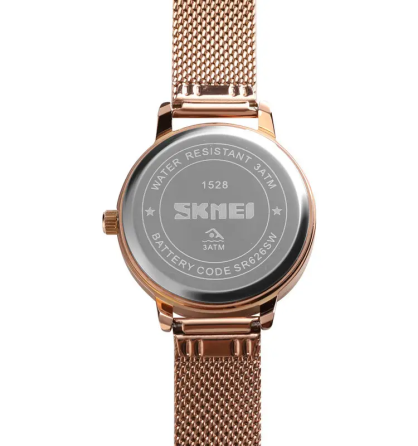 Жіночий наручний годинник Skmei 1528 (Рожеве золото) Київ