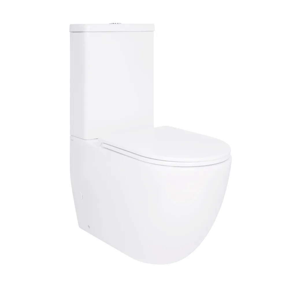 Унітаз-компакт Qtap Robin Ultra Quiet безобідковий із сидінням Soft-close QT13226089AW Київ - фото 20