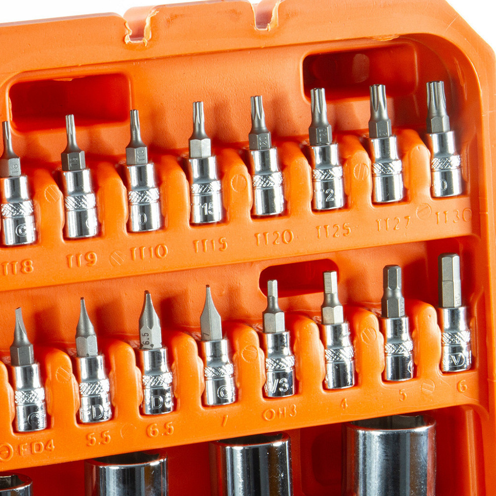 Универсальный набор торцевых головок и гаечных ключей 216 элементов в кейсе Mar-Pol (B58229) Нововолынск - изображение 5