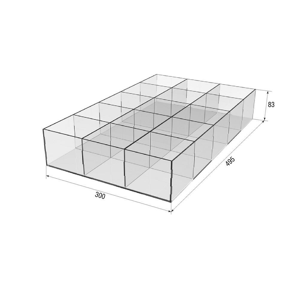 Короб EKOSTAR 15 осередків для гумок і дрібниць 2мм Київ - фото 2