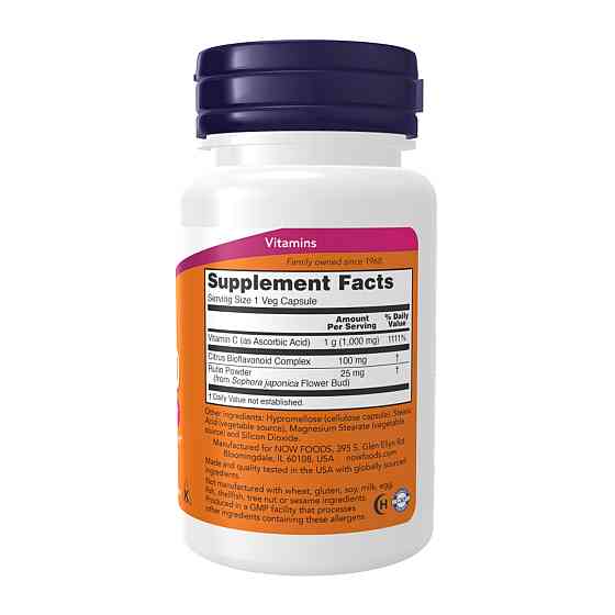 Вітамін С Now Foods Vitamin C-1000 30 vcaps Київ