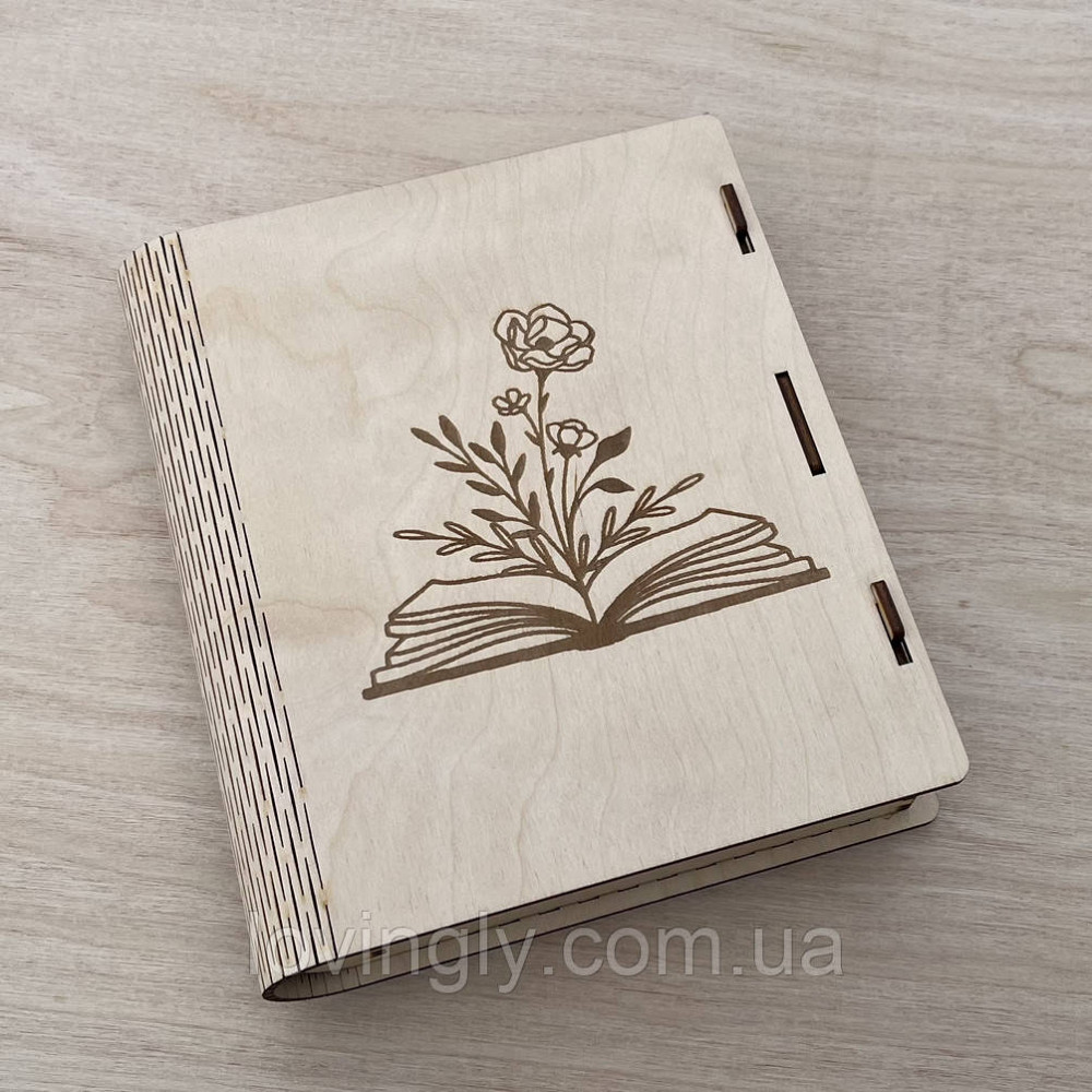 Подарочная коробка в виде книги с цветочным узором. Ирпень - изображение 3