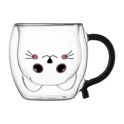 Набір чашок Ardesto Animals BAR 250 мл 2 шт прозорий (AR2625BAR) Вінниця