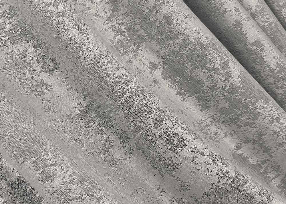 Комплект штор VR-Textil Жаккард Мрамор 100х270 2шт и Тюль 400х270 1124ш-1400т Светло-серый с белым 71-058/2 Киев - изображение 5