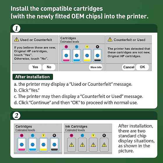 Картриджі для принтера KINGJET 924 HP 924 для HP OfficeJet 8120e 8122e 8124e 8125e OfficeJet Pro 8130e/8132e/8134e/8138e без чіпа Днепр