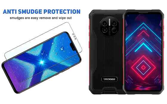 Защитное стекло NeoGlass для Doogee V10, Doogee V11 – ультрапрозрачное и устойчивое Киев
