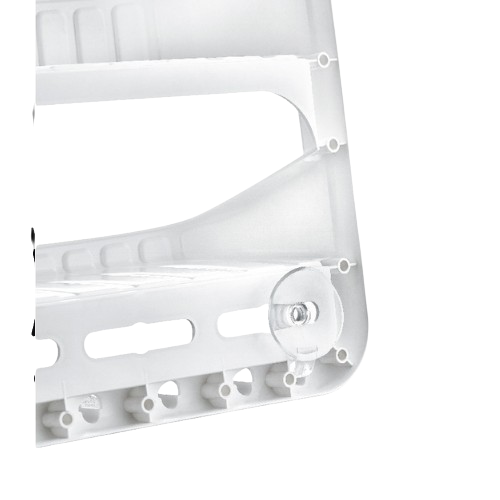 Полиця для ванної кімнати пластик білий 09165 ELIF Житомир - фото 3