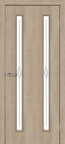 Міжкімнатні двері Оміс Вероніка ЗС+КМ Сосна мадейра 900х2000 мм Київ - фото 1