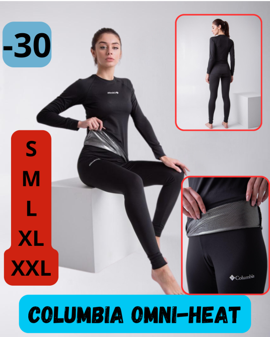 Комплект жіночої термобілизни  Columbia OMNI HEAT чорна жіноча термобілизна  Columbia WAR Львів - фото 1