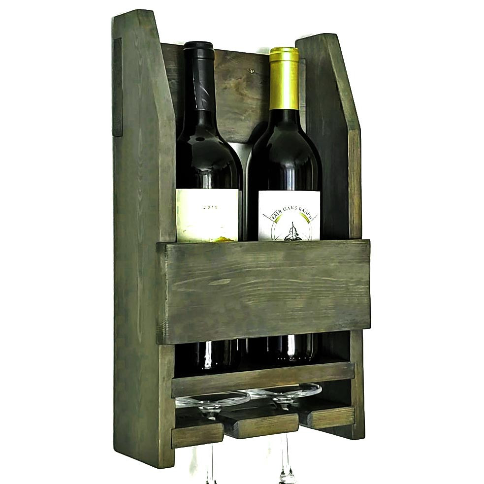 Настінна винна полиця "Тайто" моріон Миколаїв - фото 1