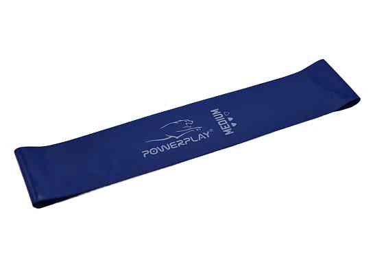 Резинка для фитнеса PowerPlay 4114 Mini Power Band 1мм. Medium Синяя (8-12кг) Киев