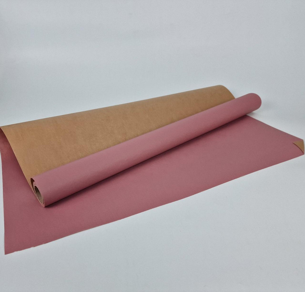 Рулон 8 м бумага подарочная тонированная (36) для цветов (h660)  №9 Розовый (1 шт) Харьков - изображение 1