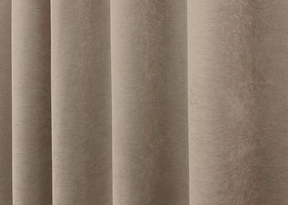 Шторная ткань микровелюр Petek YL цвет какао 2016ш Киев - изображение 3