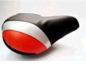 Сідло велосипедне (чорно-червоне) (основа пластмас, SD-7016) Мукачево - фото 1