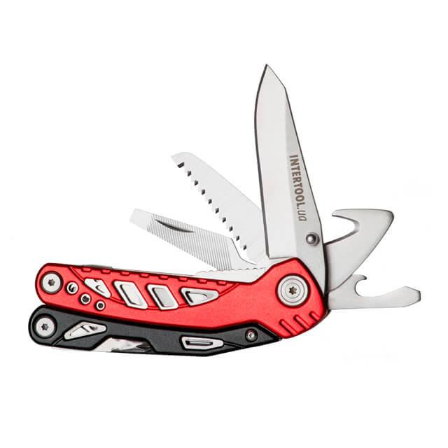 Мультитул INTERTOOL HT-0542 180 мм, 11 в 1 - найкращий вибір для рибалки або туриста Львів - фото 7