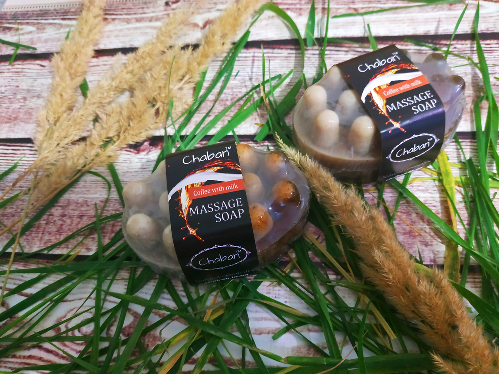 Антицелюлітне масажне мило Кава з молоком Chaban 100 г Київ - фото 3