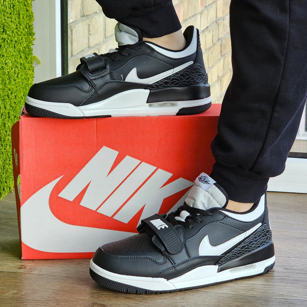 Чоловічі Термо Кросівки Nike Jordan Чорні Шкіряні Джордан Найк Єврозима (розміри:41,42,43,44,45) Відео Огляд Дніпро - фото 1