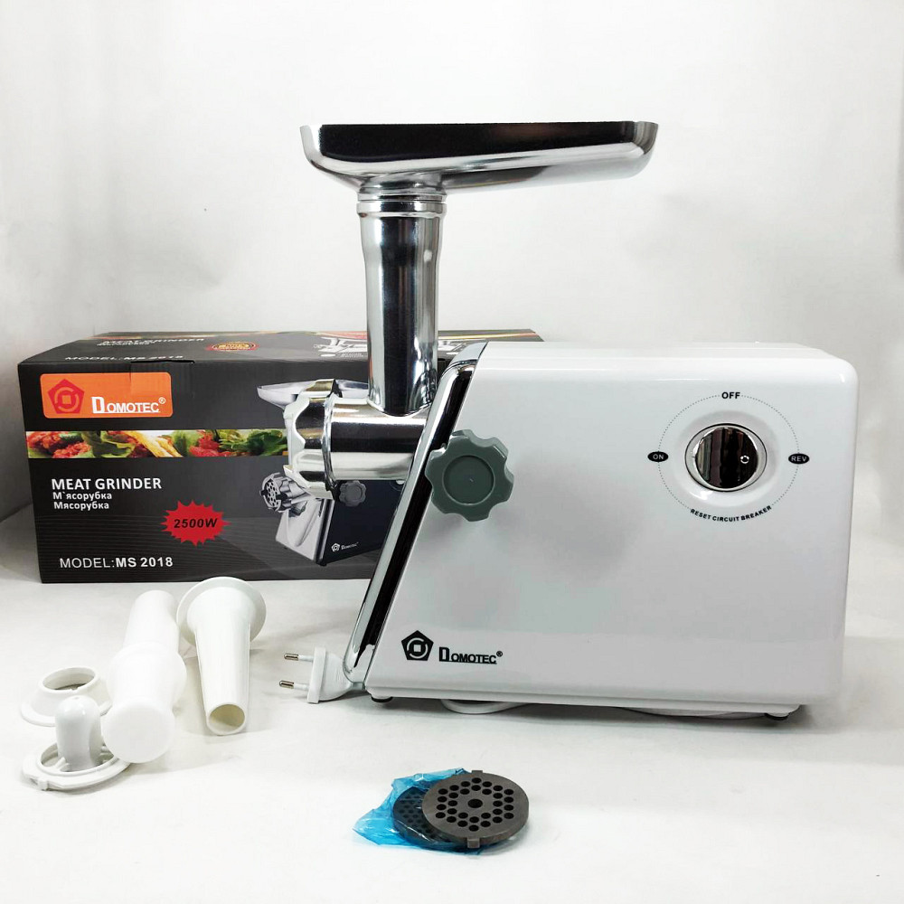 Мясорубка металлическая, Мощная домашняя мясорубка Электрическая с колбасной насадкой MQ-30 Львов - изображение 5