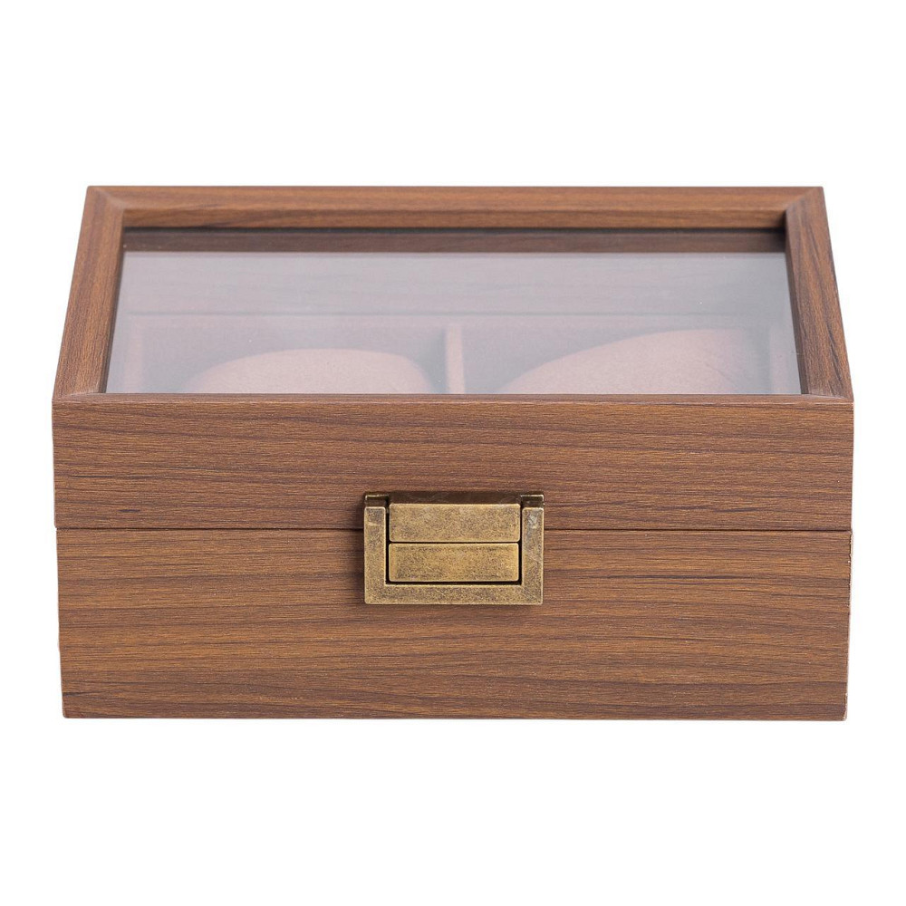 Шкатулка для наручных часов 16.5×12×7.5 см кейс для хранения часов на 2 отсека HP-5-10 Киев - изображение 5