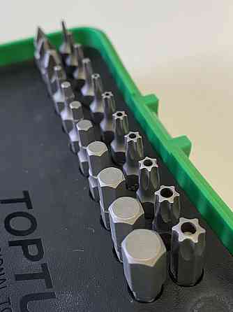 Набір біт і головок з тріскачкою TOPTUL 1/4" 41ед. (12-гр.) GADW4502 Одеса