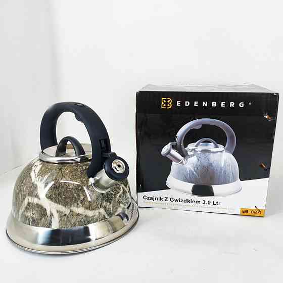 Чайник для газовой комфорки Edenberg, Чайник для плиты со свистком для чая газовых плит FC-24 Львов