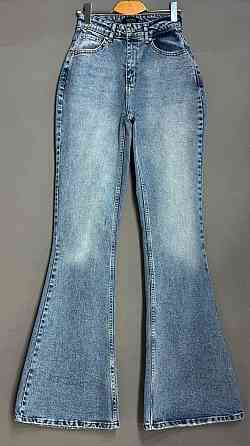 Джинсы женские Sherocco 7044-1 FLARE клеш от колена стрейчевые голубые, голубой, 27, 27, 72 см, 99 см Киев