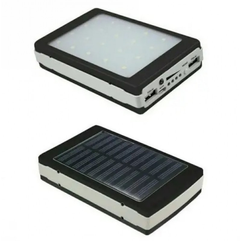 Мобільна зарядка на сонячній панелі + ліхтарик UN-3102 SOLAR 400000mAh (4.8k) Одеса - фото 2