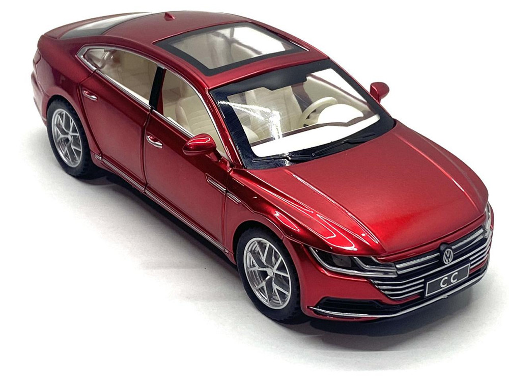 Машинка металева Volkswagen Passat SS 1:32 світло звук Червона (GT-01200) Чернігів - фото 4