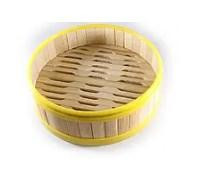 Вонтонница бамбуковая пароварка укреплена пластиком, одноярусная d-18см Харьков - изображение 3