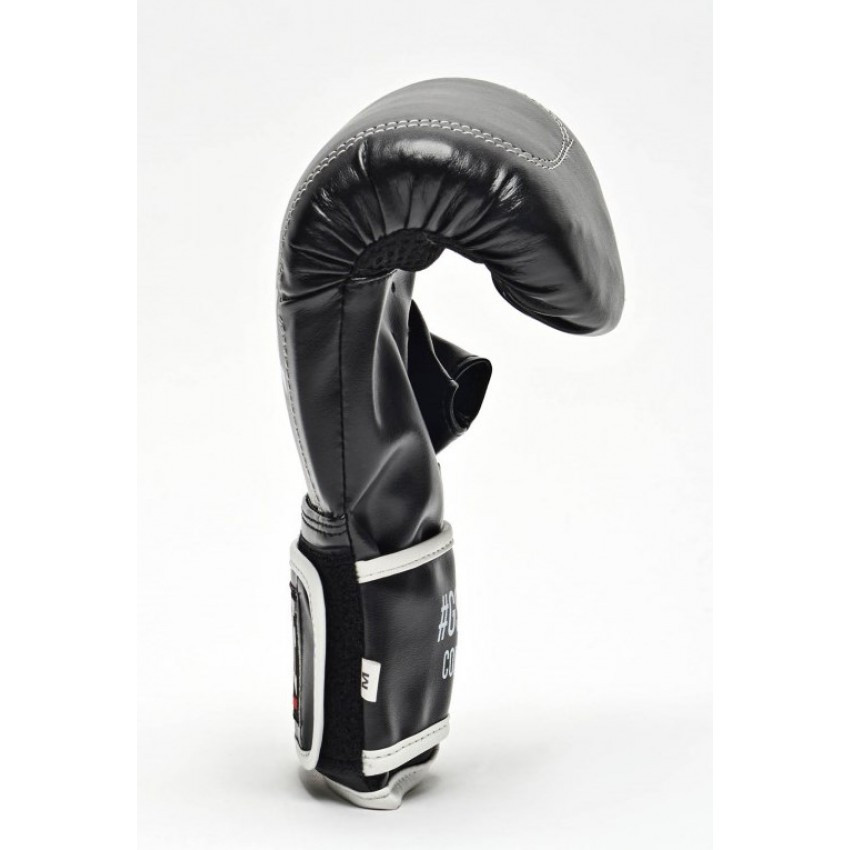 Тренувальні снарядні рукавички для боксу шінгарти Leone Contact Black чорні розмір S Київ - фото 3