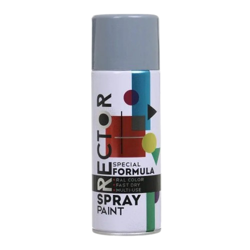 Емаль універсальна 400мл 7046 сірий глян. аерозоль Rector Житомир - фото 1