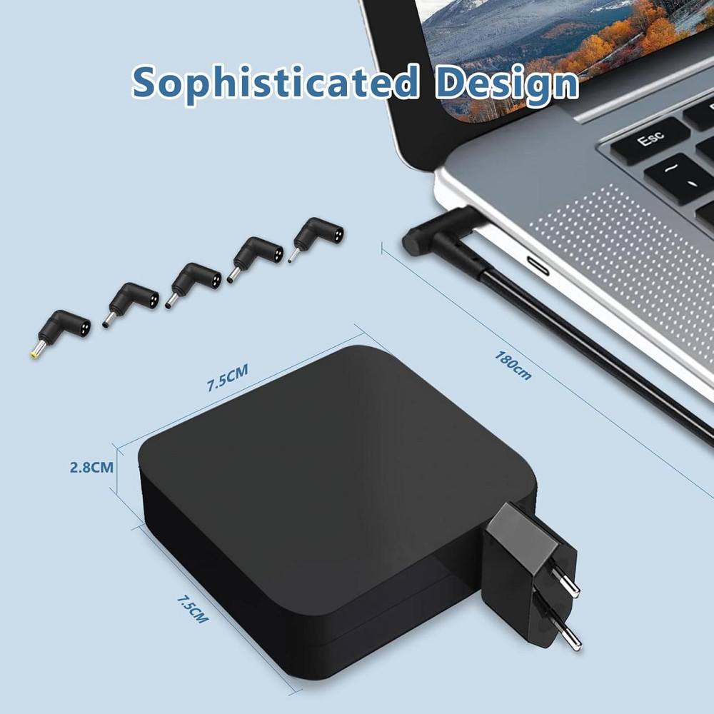 Универсальное зарядное устройство для ноутбука 65W/45W 5 портов быстрая зарядка совместимо с Asus VivoBook Киев - изображение 4