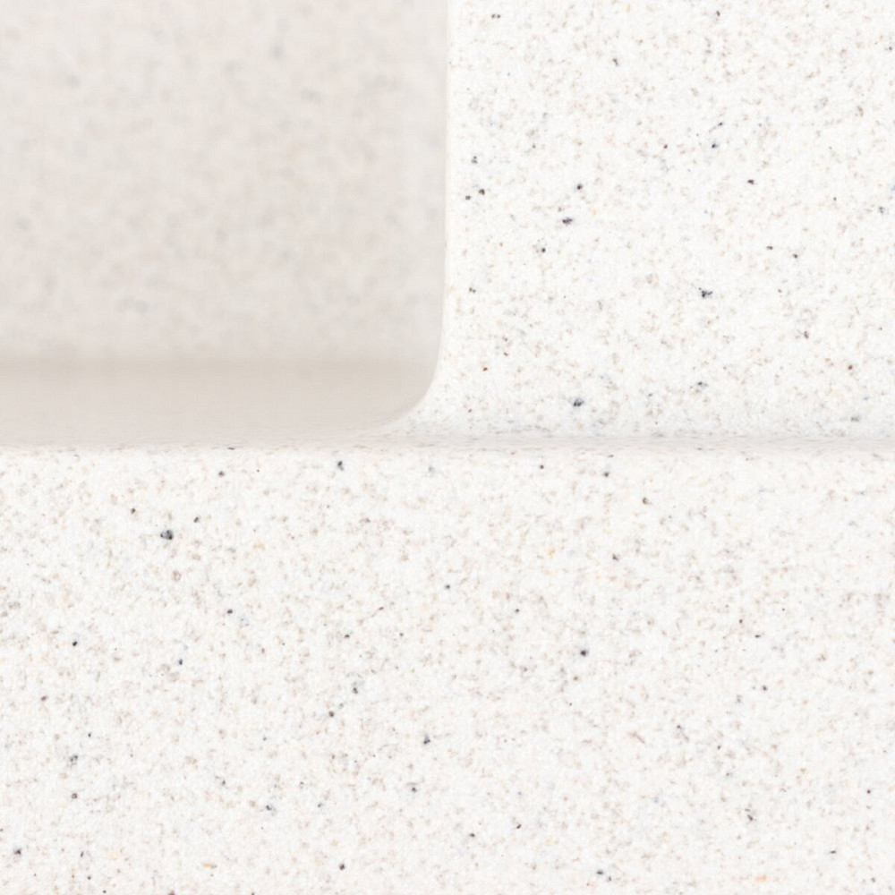 VALESO Гранітна мийка VALESO 5850 REYNA матова Біла в крапку Київ - фото 8