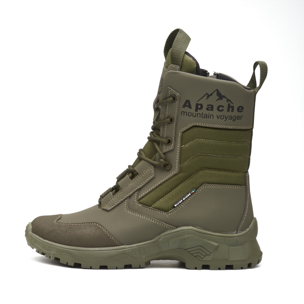 Берцы зимние теплые Apache хаки военные ВСУ, водонепроницаемые тактические армейские ботинки 40(26.5см) Харьков - изображение 4