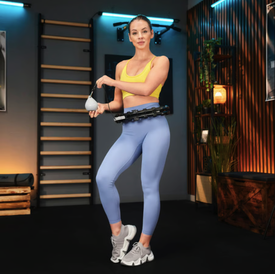 Хулахуп Trex Sport TX-020CHH масажний з обважнювачем та лічильником чорний Київ