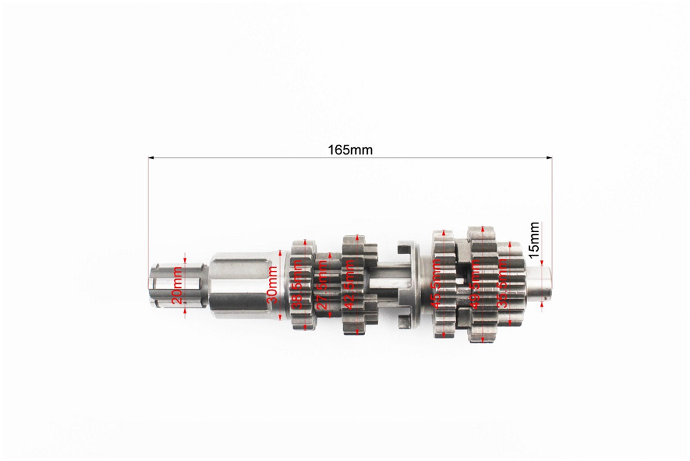 Коробка передач ZUBR (вторинний вал 165мм, два вали з шестернями) СG-200cc "вал первинний 11зуб." Київ - фото 2
