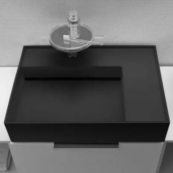 Раковина  Laufen Kartell 60X46Cm Czarny Mat (H8103347161121) Киев