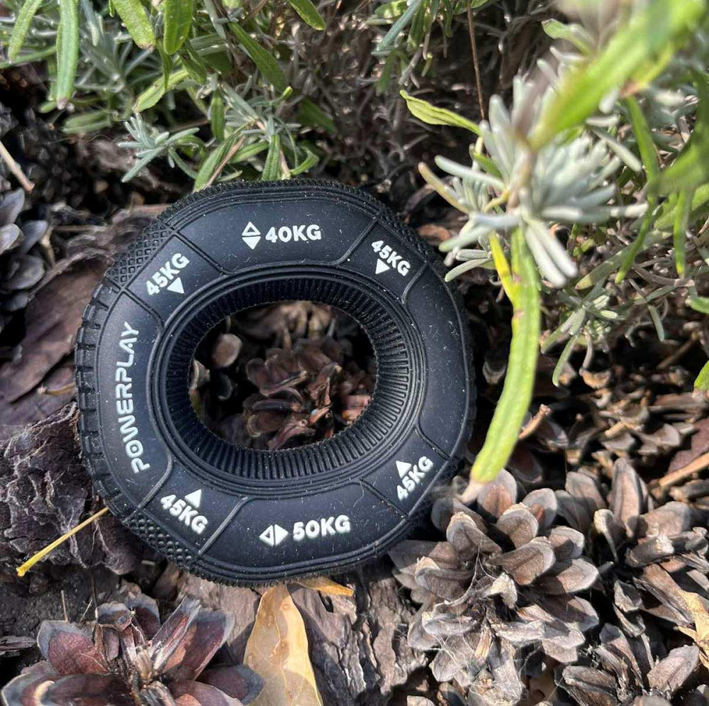 Еспандер кистьовий силіконовий PowerPlay PP-4331 Hand Grip Hard 40-45-50 кг. Чорний Каменское - изображение 9