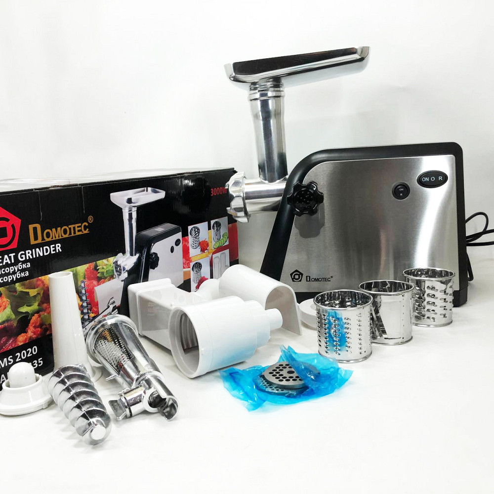 Електрична м'ясорубка з овочерізкою, Електром'ясорубка з реверсом і насадкою для ковбаси NY-85 Івано-Франківськ - фото 8